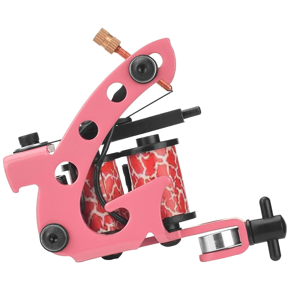 

Pink Gifts Coil Tattoo Machine Tattooing Device Tattoos Tools Small Lining Supplies Liner Equipment