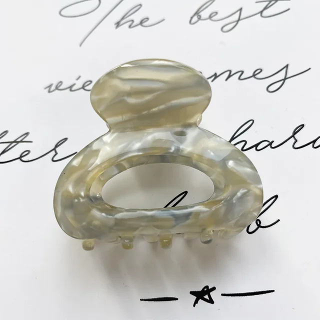 Sweet Mini Acetate Hair Clip for Women Girls Hair Claw Chic Barrettes Crab Hairpins Styling Claw Clips Fashion Hair Accessories XXD0020-6