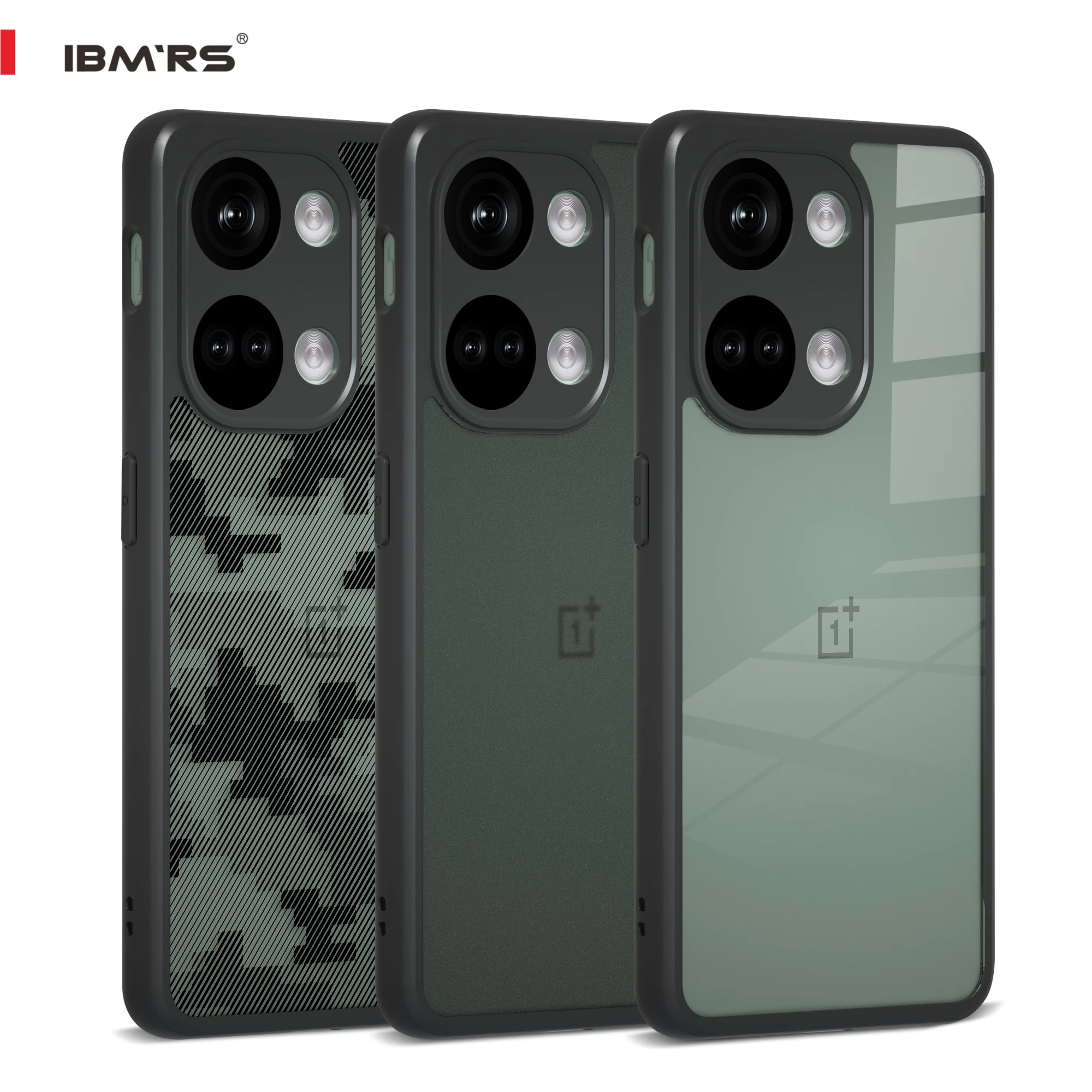 OnePlus Ace 2V/Nord 3 5G Shockproof Transparent Anti-Fingerprint Protective Case
