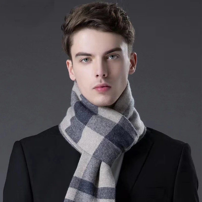 Bufanda Suave Flecos LLLY Bufanda Clásica De Cachemira Para Hombre, Bufanda De Invierno Cálida Y Suave Con Flecos, A Rayas, Chal A Rayas, Bufandas Para Hombre (color Negro, Tamaño: Talla única Chal