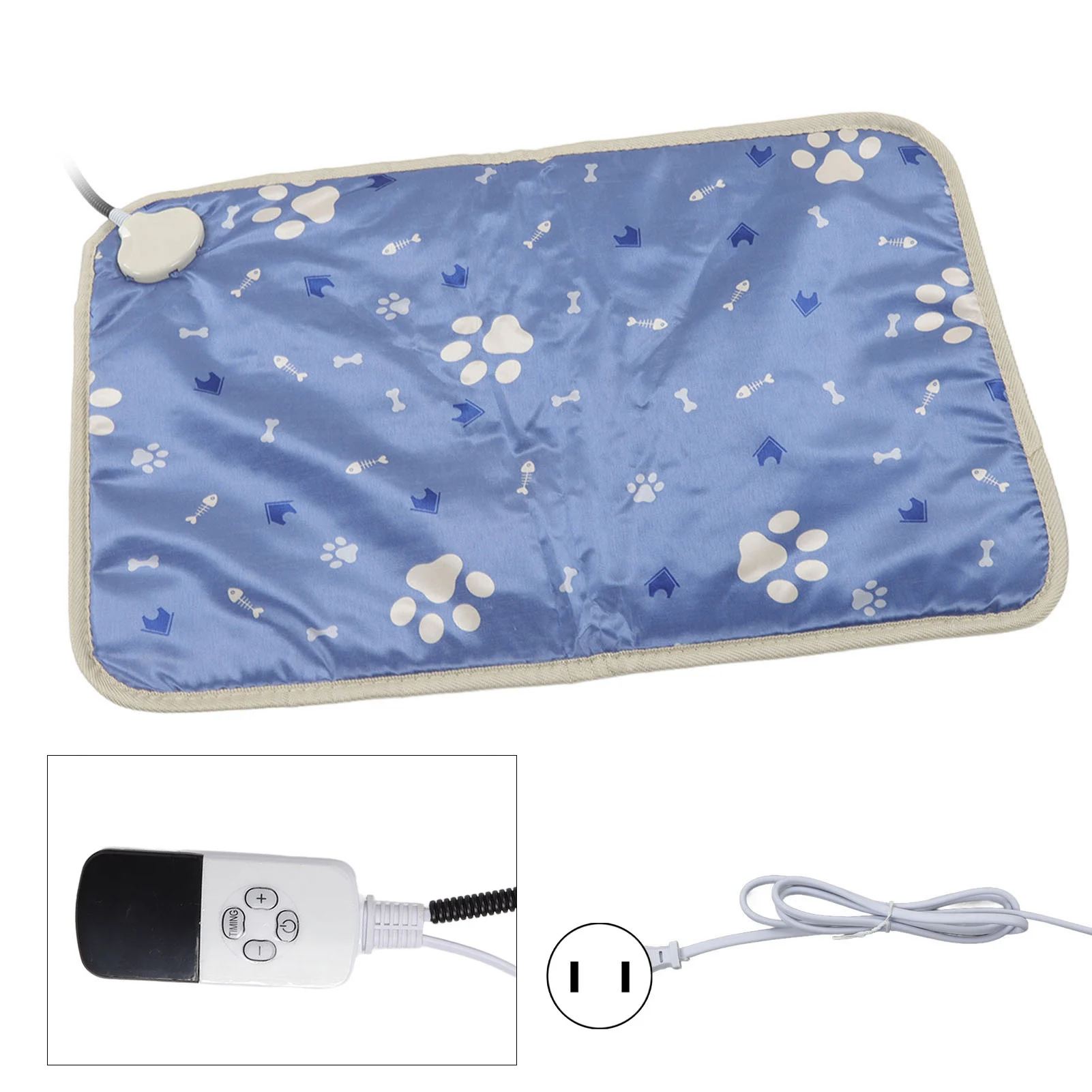Pet Electric Blanket Pet Heating Pad Blue 9 Temperature Adjustment for