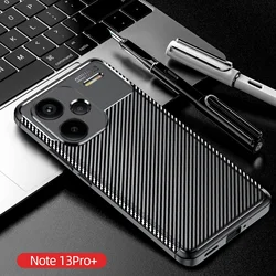 Luxury Carbon Fiber Business Case - Premium Back Cover for Note14 Pro5G (Black)