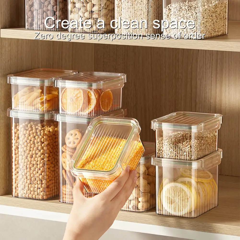 Boite Rangement Plastique Rangement Frigo Organisateur Conteneur Plastique  De Stockage Des Aliments Boîte De Rangement Cuisine De Cuisine, Boîtes  Transparentes Scellées, Bocaux Pour Épices, Réfrigérateur En Vrac -  Bouteilles, Bocaux Et Boîtes 