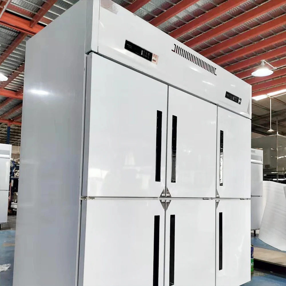 Large Space Commercial Six Door Dual Temperature Half Frame Refrigerated Commercial Refrigerator - Image 3