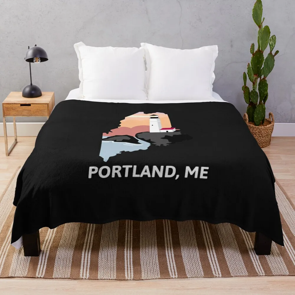 

Portland, ME Throw Blanket Picnic Blanket Stuffed Blankets