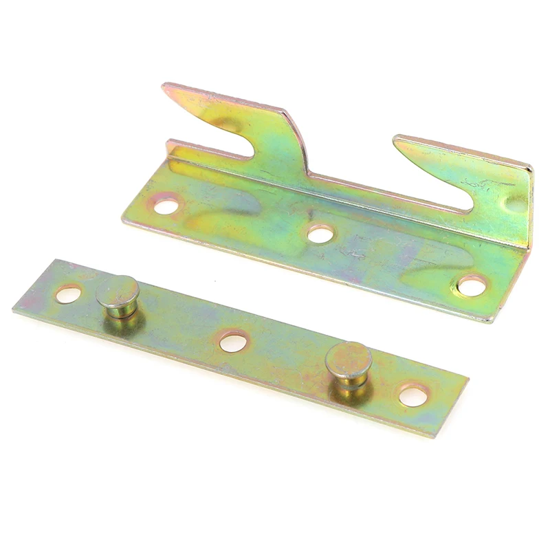 4pcssetBrassBedBracketFurnitureWoodBedRailBracketFittingSnap