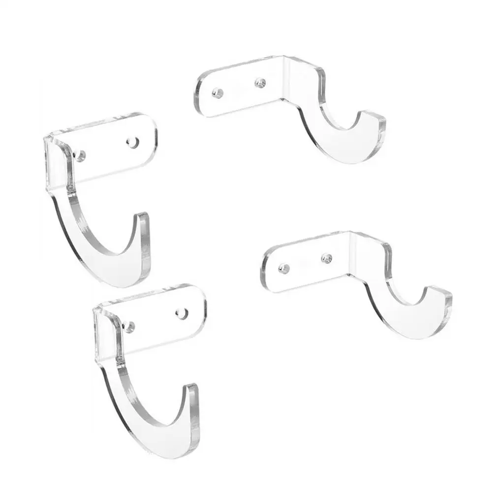 a group of clear plastic hooks