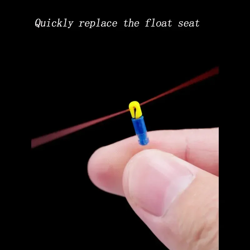4pcs/Box Silicone Fish Float Rest Rotations Fish Float Rest Detachable Bobbers Holder Anti Knot Extra Grade Fishing Tools