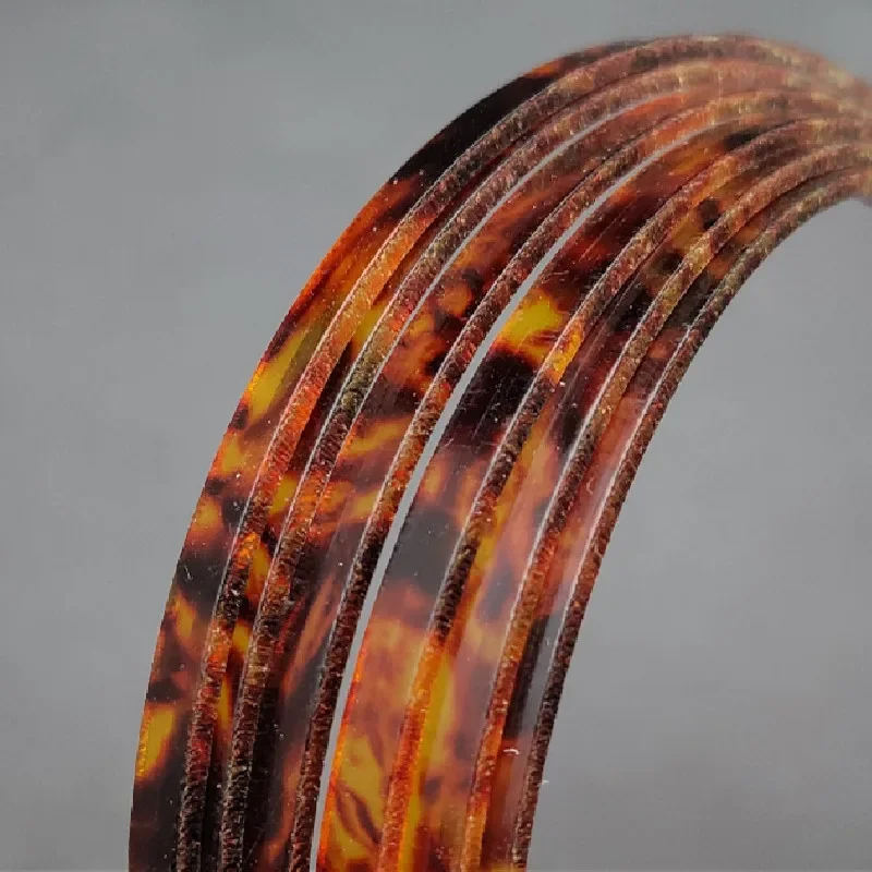 1pc Colorful Celluloid 2/4/5/6mm Width Guitar Binding Purfling 5 Feet Length Red Tortoise Shell