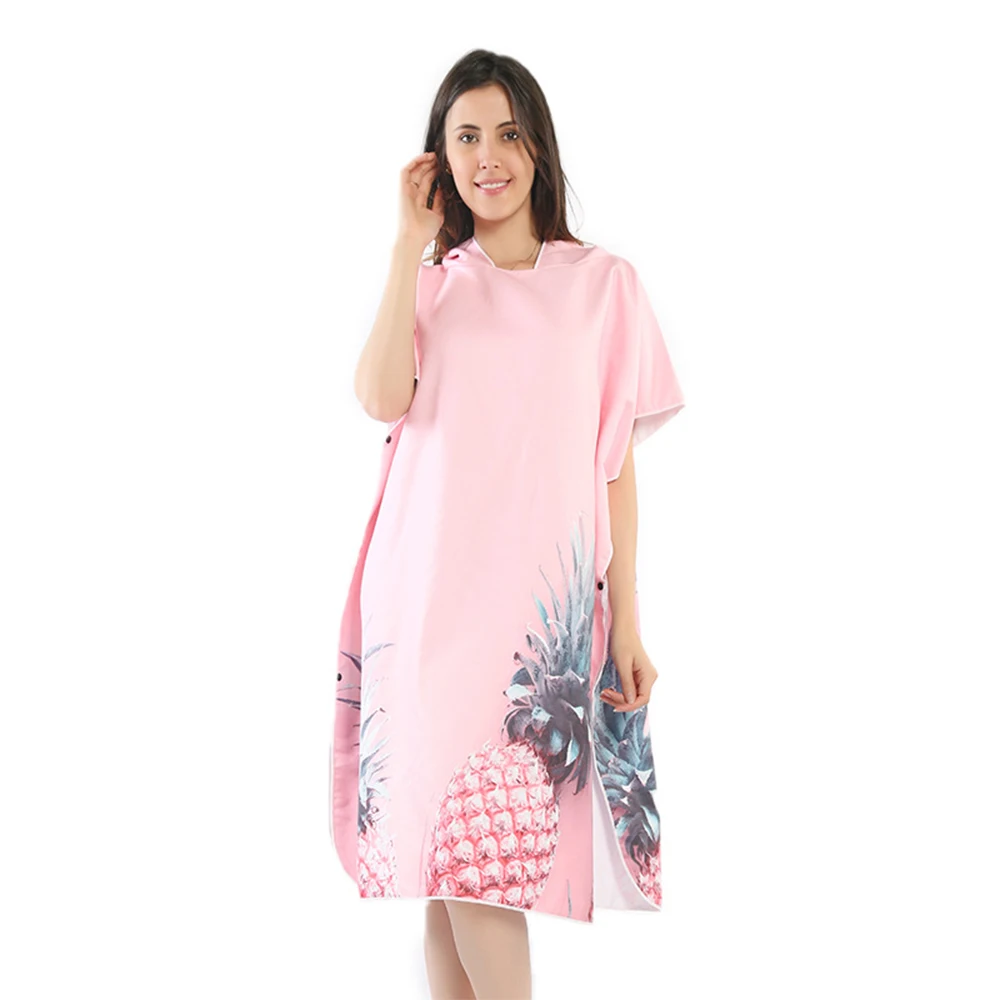 

2023 Quick Dry Microfiber Poncho Towel For Adults Surf Beach Wetsuit Changing Towel Beach Surf Poncho Swim Sleep