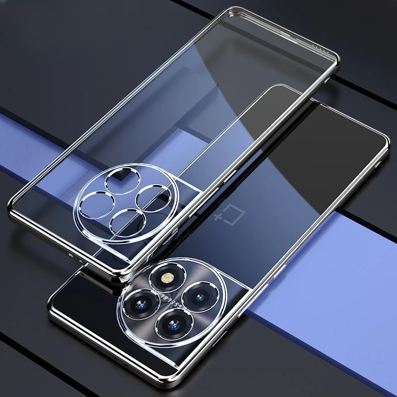 Electroplating TPU Silicone Soft Shell Phone Case - All-Inclusive Lens Protection