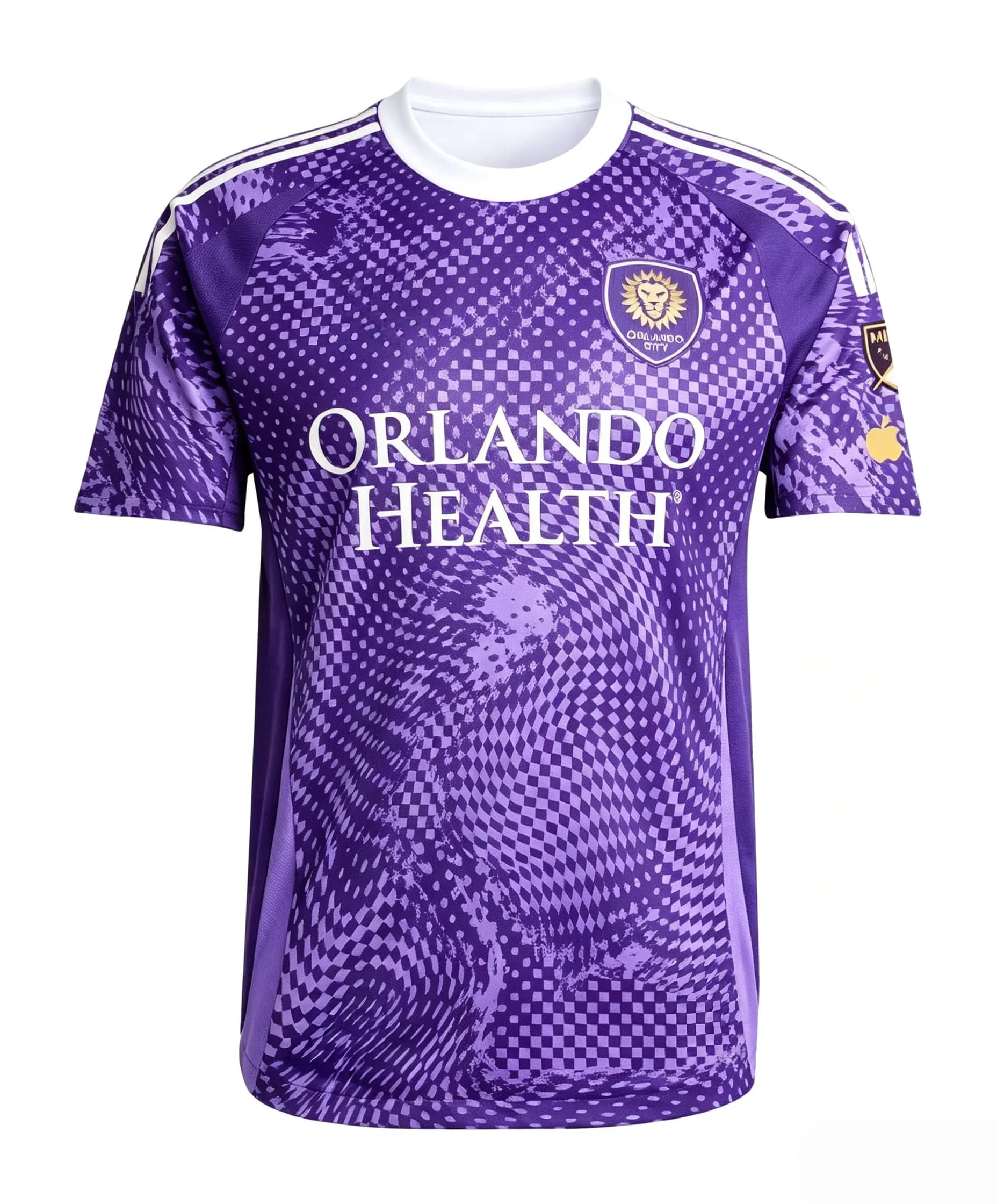 26-27 Orlando City Fußballtrikot Herren Kurzarm Schnelltrocknend Fußball-Fan-Version Match-Trainings-T-Shirt Sportuniform Moto