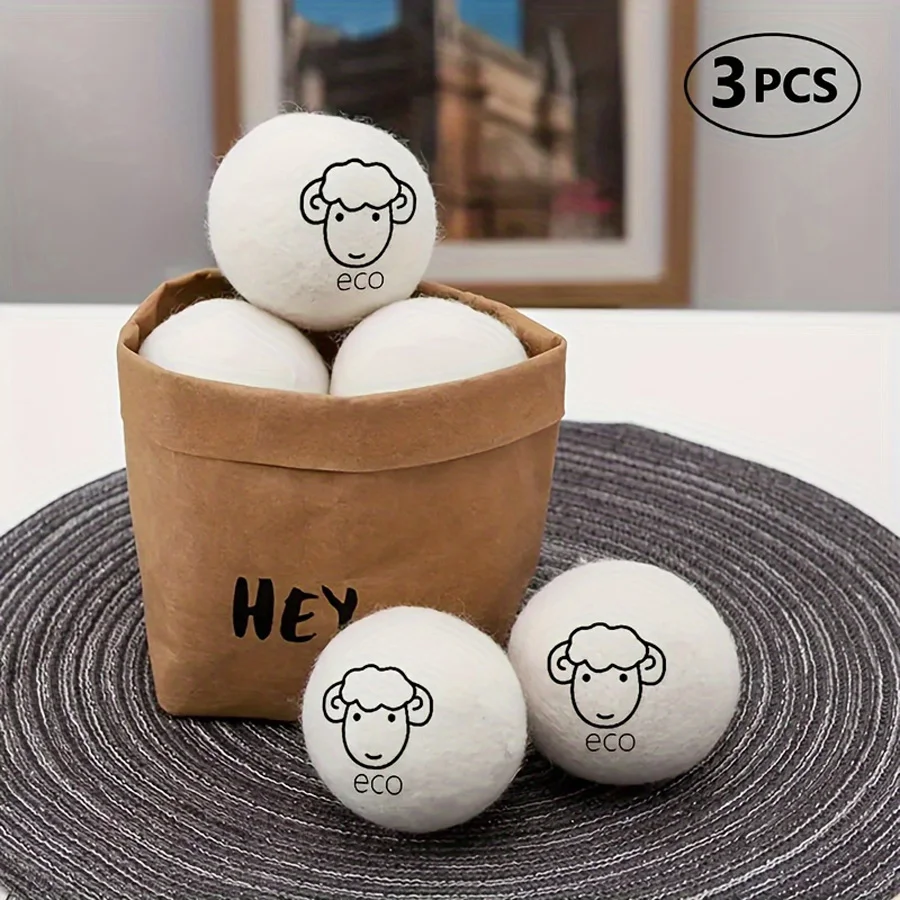 Cute Wool Laundry Dryer Ball Reusable Laundry Ball Washing Ball For Washing Machine Fabric Softener 3/6pcs laundry ball