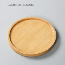 Eco-Friendly Bamboo Saucer & Coaster Set for Kitchen and Home Decor (Rectangle 17.6cm)