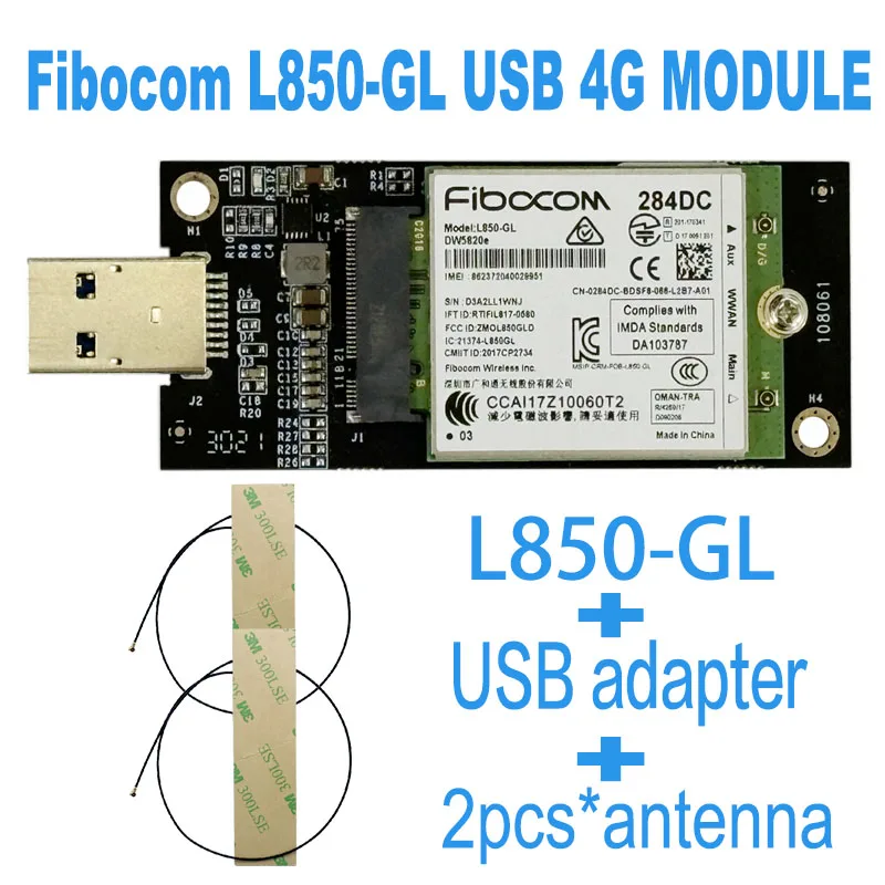 Carte Fibocom L850-gl M.2 4G LTE – Pour Lenovo Thinkpad, Jamais Utilisée