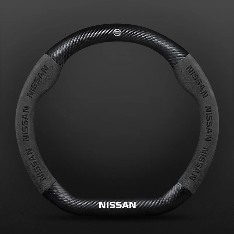 Housse De Volant Pour Nissan X-Trail, Qashqai, Rogue (2017-2021) - Cuir Microfibre - Blanc, Antidérapante
