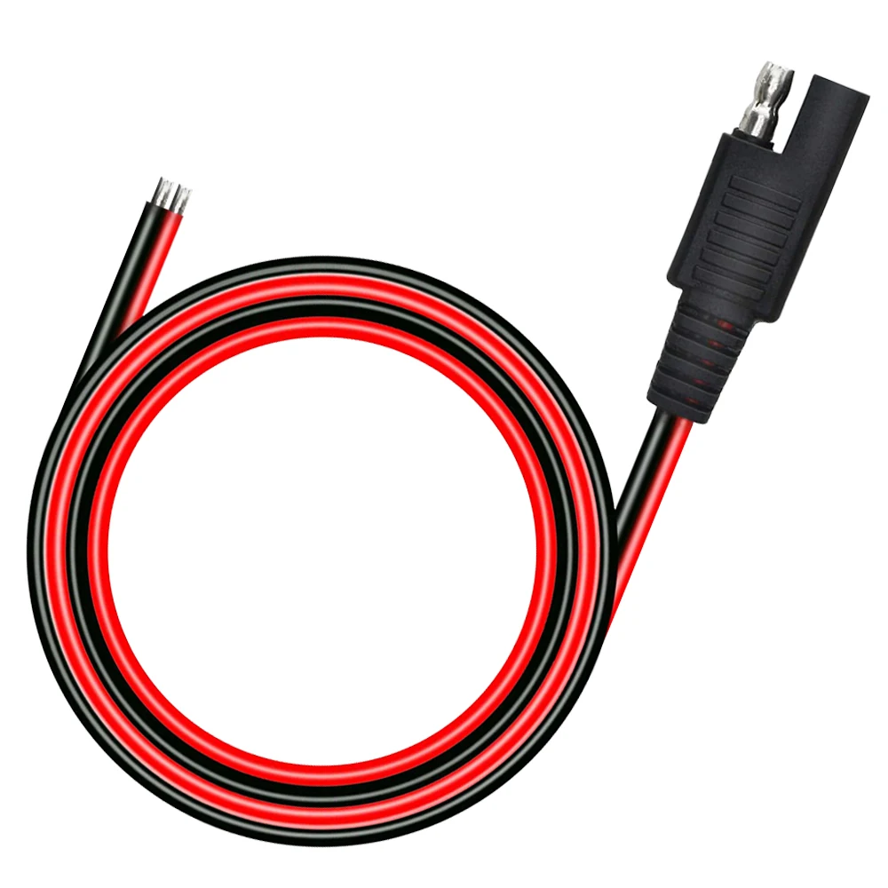 

100CM DIY SAE 10A Power Automotive Extension Cable 18AWG 2 Pin with SAE Connector Cable Quick Disconnect High Quality