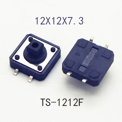 Description Picture 3 of item10Sets 12x12x10mm Tact Switch With Plastic Caps Momentary Tactile 4PIN SMT DIP Push Button Switch Micro Key Button