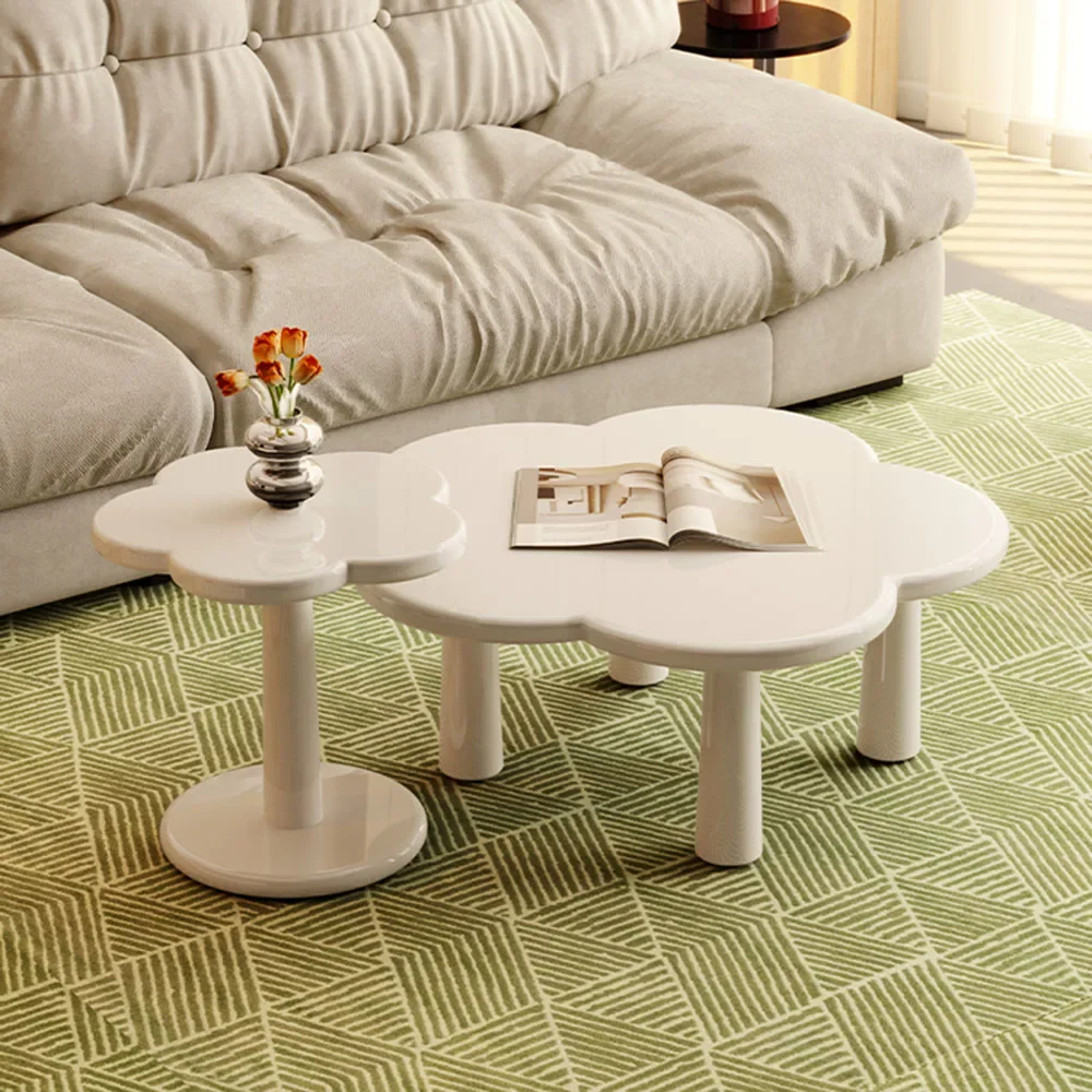 

Kawaii Cloud Coffee Tables Corner Cute White Aesthetic Bedroom Coffee Tables Art Unique Center Moveis Para Casa Home Furniture