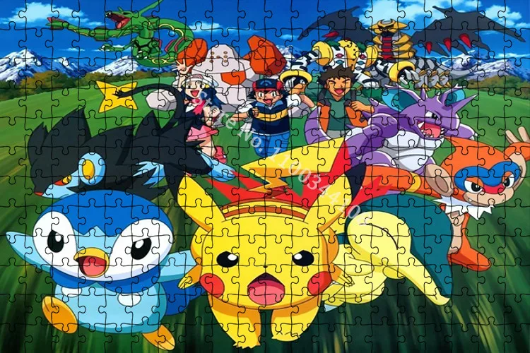 Fada pokemon quebra-cabeças 300/500/1000 pces sylveon clefairy jigglypuff  quebra-cabeças pai-filho interativo montar brinquedos de jogo - AliExpress