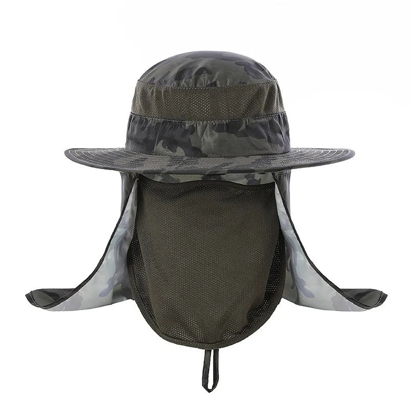 Cappello Da Pesca Boonie Con Tesa Larga 12cm, UPF 50+ Impermeabile, Unisex, Leggero E Pieghevole Per Escursionismo E Spiaggia