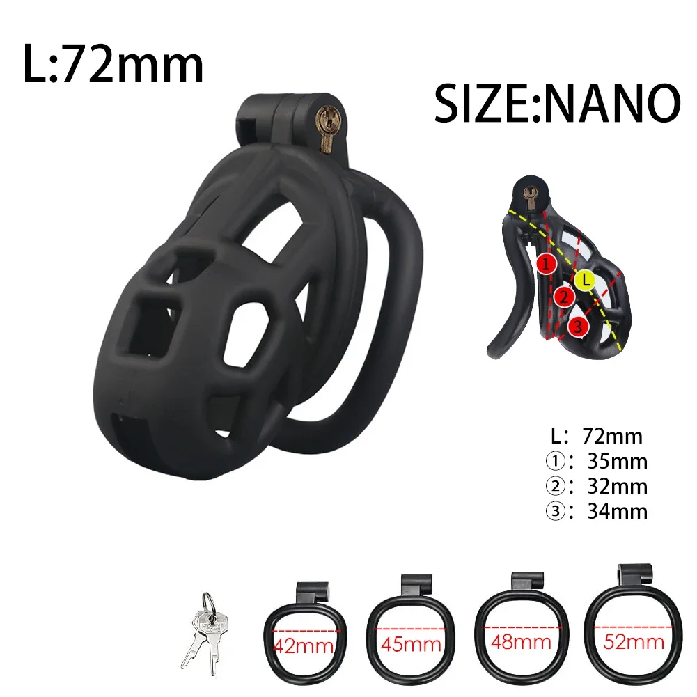 Male Chastity Cage Erotic Urethral Lock Sex Toys Device Penis Ring Male with 4 Size SM Products Cage Chastete Penis Sleeve sex toys
