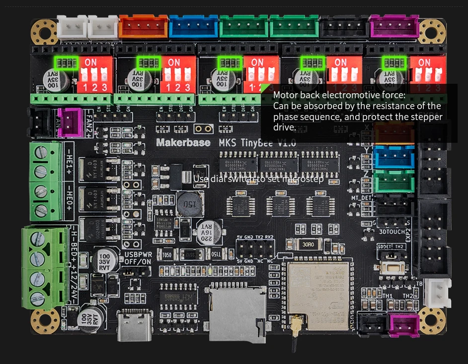 Mks Tinybee V1.0 Mainboard 3d Printer Upgrade Controller