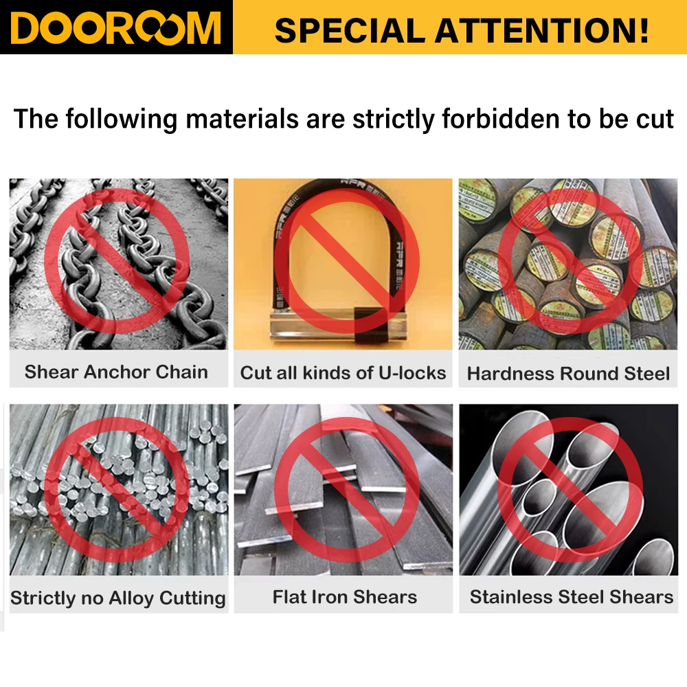 DOOROOM 14T Hydraulic Rebar Cutter Cutting Tool Split Pliers Manual Hydraulic Shear SC-16/SC-22/SC-25 Rebar Cutter Rebar Shear 6