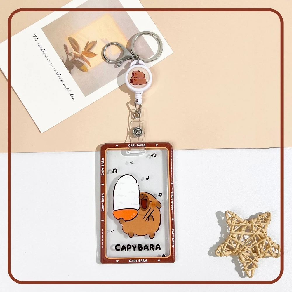 Capybara Cartoon Photocard Holder and Organizer Stationery Bag