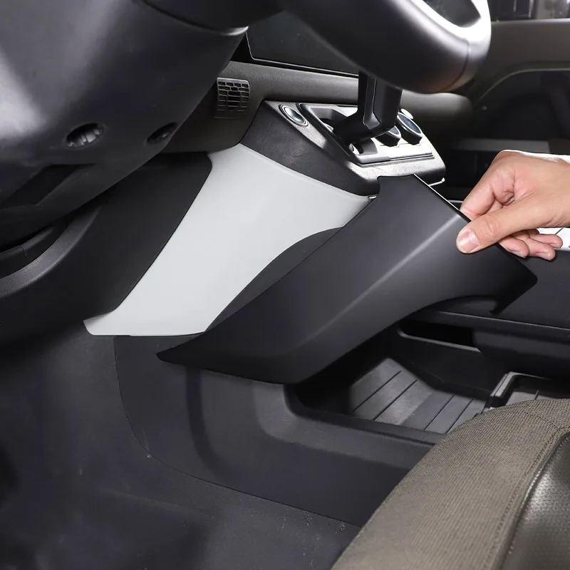 

Для Land Rover Defender 90 110 2020-2024 ABS матовая черная центральная консоль коленная боковая панель декоративная наклейка автомобильные аксессуары