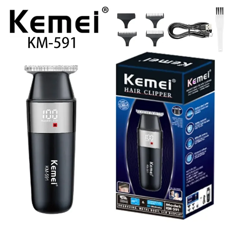 

Mini Professional Hair Clipper Waterproof Men Women Body Hair Trimmer Km-591 Professional Hair Clipper