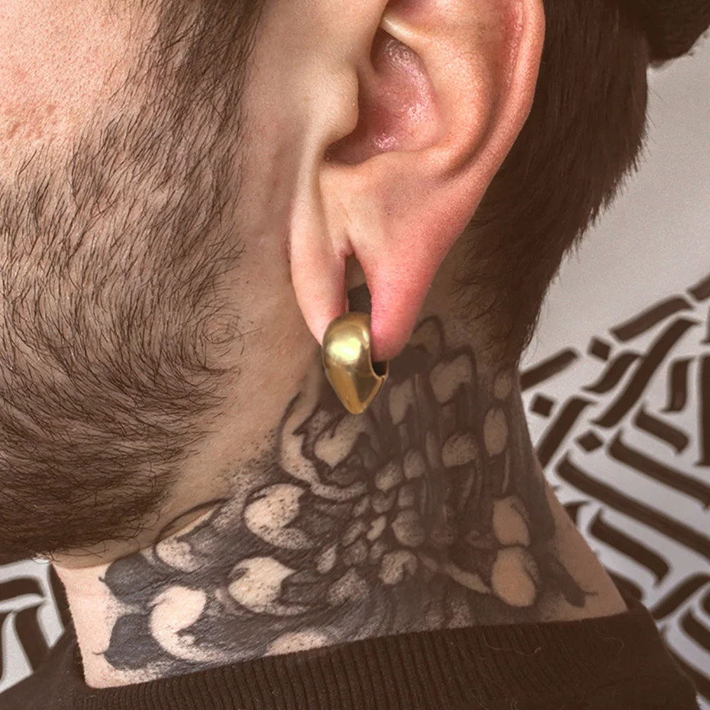 Giga 1/2 Stück 10mm(00g) Tropfenförmige Edelstahl-Ohrhänger Gewichte Expander Gauges Ohr-Dehner Piercing Körperschmuck Punk – Detail 13