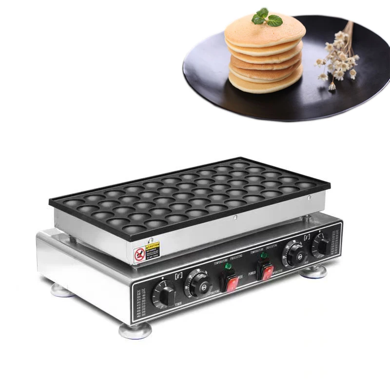 LIANQIAN Commercial Electric 25 pcs Mini Dutch Pancakes Poffertjes Dorayaki  Machine Muffin Non-Stick Iron Plate