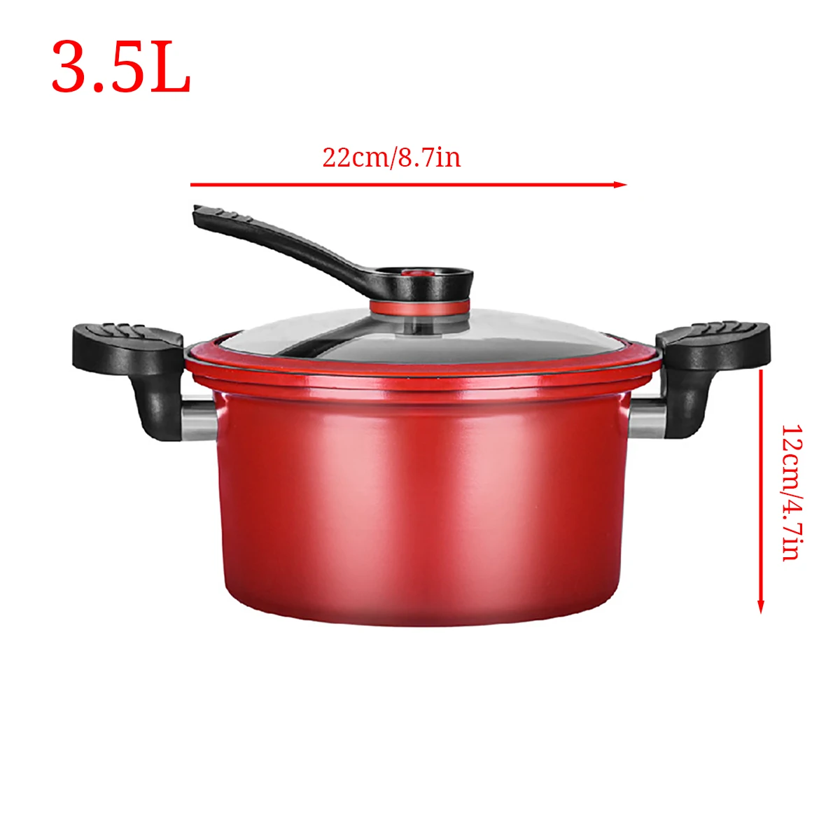 Micro Pressure Cooker Cookware Soup Meats Pot Rice Cooker Gas Stove Pressure  Stew Pan Non-Stick Cooking Pots For Kitchen - AliExpress