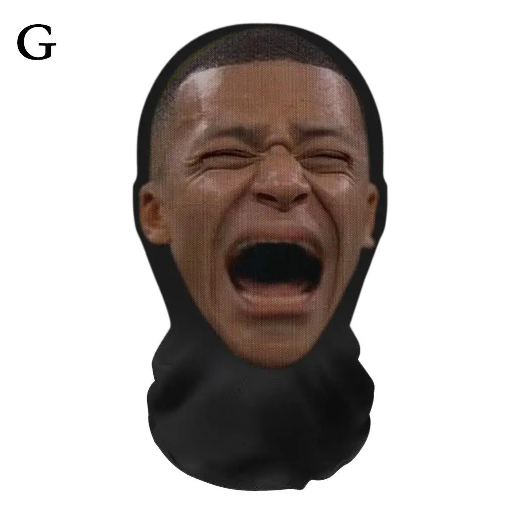 Fashion Hip-Hop Superstar Celebrity Full Face Mask with Elastic Mesh for Halloween Cosplay Headwear
