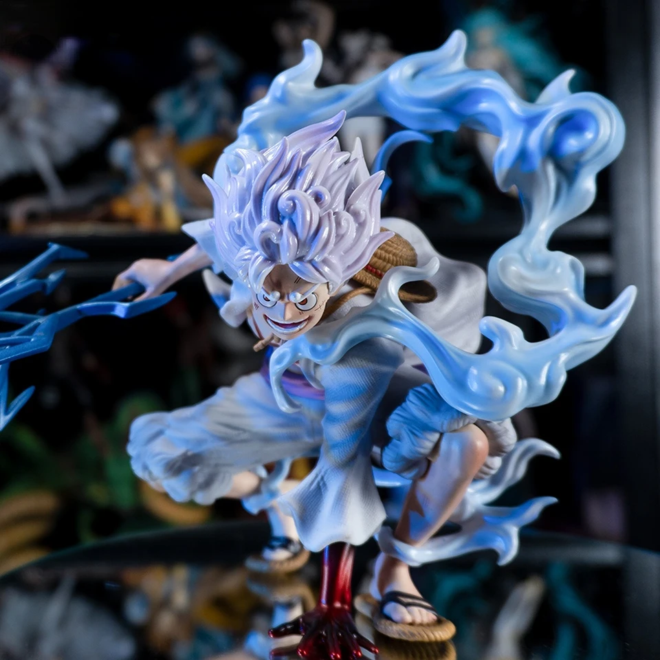 ワンピース ルフィ フィギュア ワンピースアニメアクションフィギュア、雷ルフィ、ギア5置物