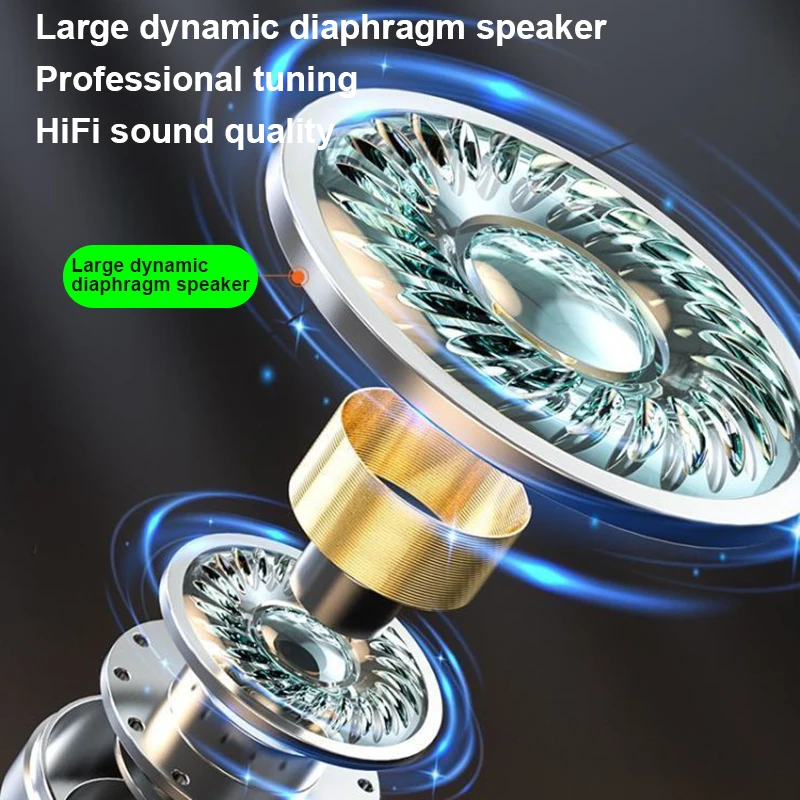 Bluetooth Earphones Wireless Headphones Mini Earpiece Tws Hifi Stereo Headsets Noise Cancelling Earbuds For Phone Xiaomi Iphone, Alina Gadgets