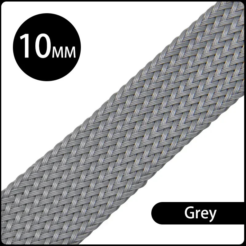 High Density Insulated PET Braid Sleeve - Custom Lengths - Premium Cable Protector Wrap