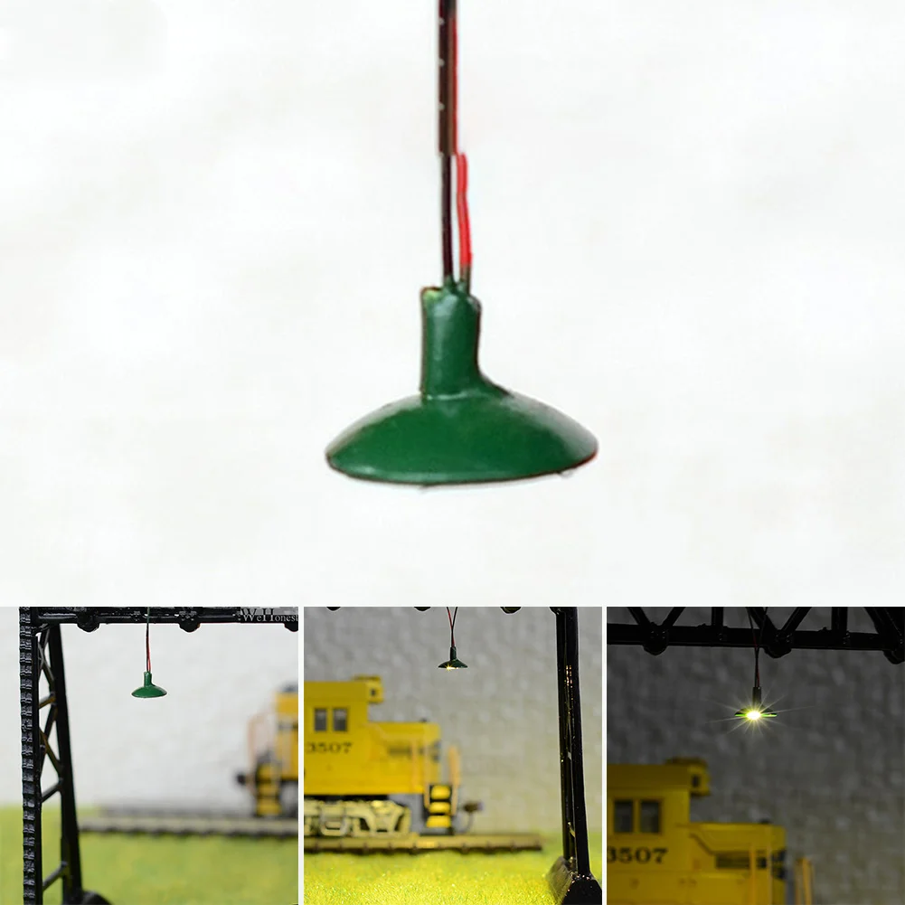 6Pcs/10Pcs Miniatur Wand Laternenpfahl Straße Licht Modell Eisenbahn Zug Lampe Led Decke Lichter Geeignet Oo/ho Skala für Diorama – Detail 4
