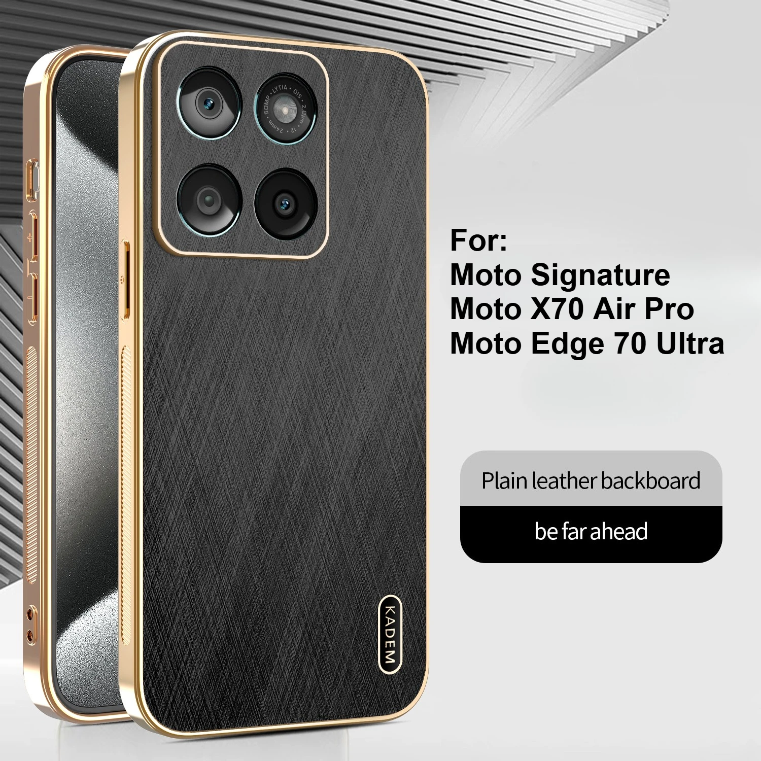 Vegan Leather Ultra-Thin Anti-Drop Case - Skin-Friendly Air Pro Cover