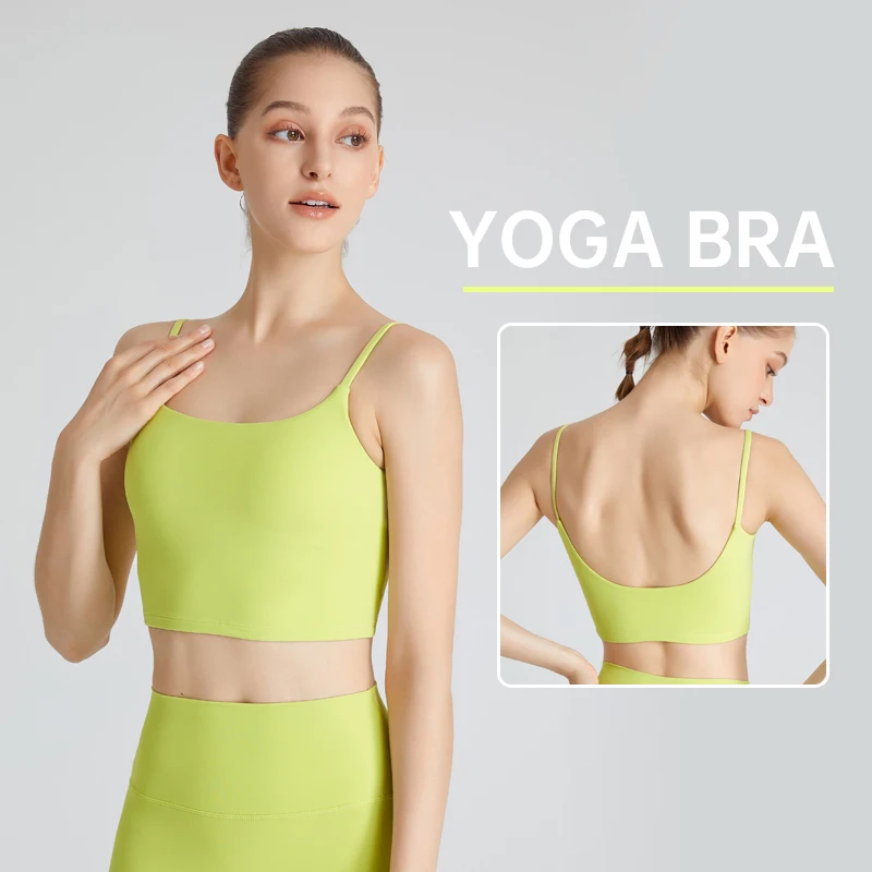 

Bra For Women Free Shipping Women Gym Sports Bra Sexy Yoga Vest Fitness Strap Beauty Crop Top Running Tops