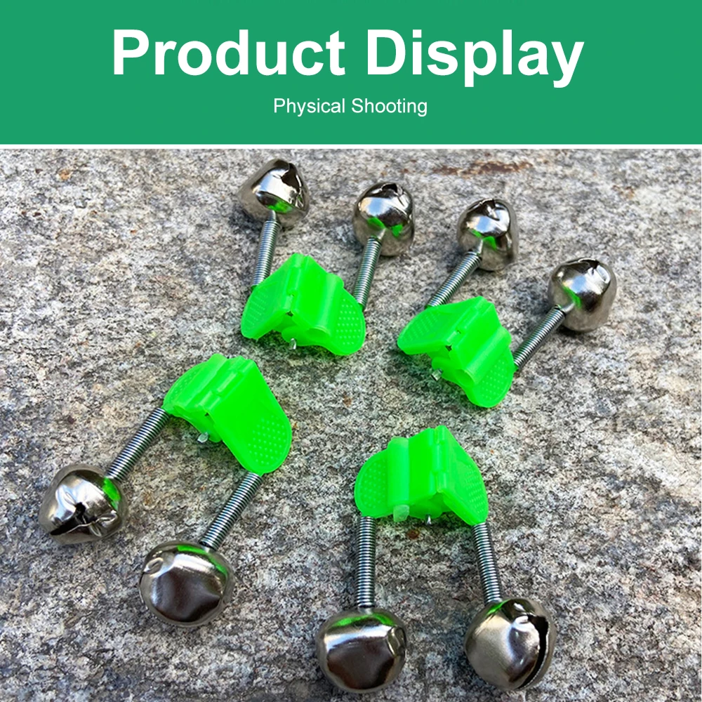 

10pcs Fishing Bell Beach Fishing Bell Night Fishing Pool Fishing Rod Alarm Fishing Bell Fishing Gear Accessories Fishing Alarm