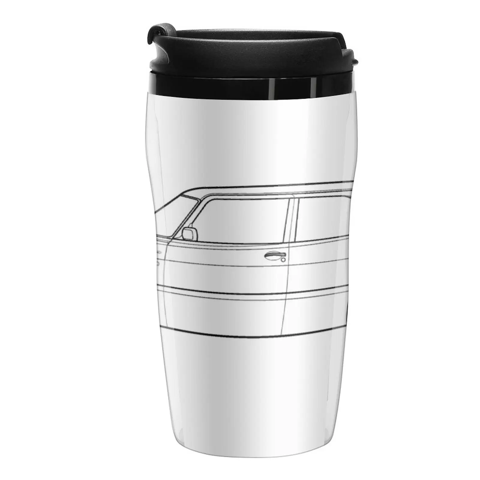 

Saab 900 Turbo outline drawing Travel Coffee Mug Custom Mug Breakfast Cups
