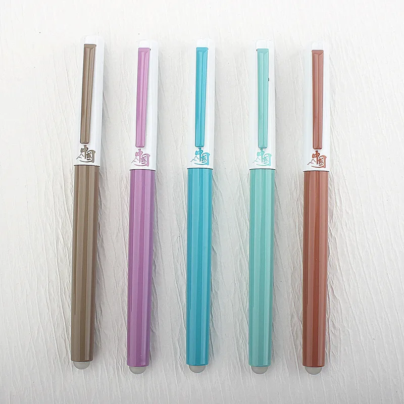 

0.38mm Thermal Erasable Fountain Pen with Ink Sac Cartridge Colorful Stationery School Office Supplies Ink Pens