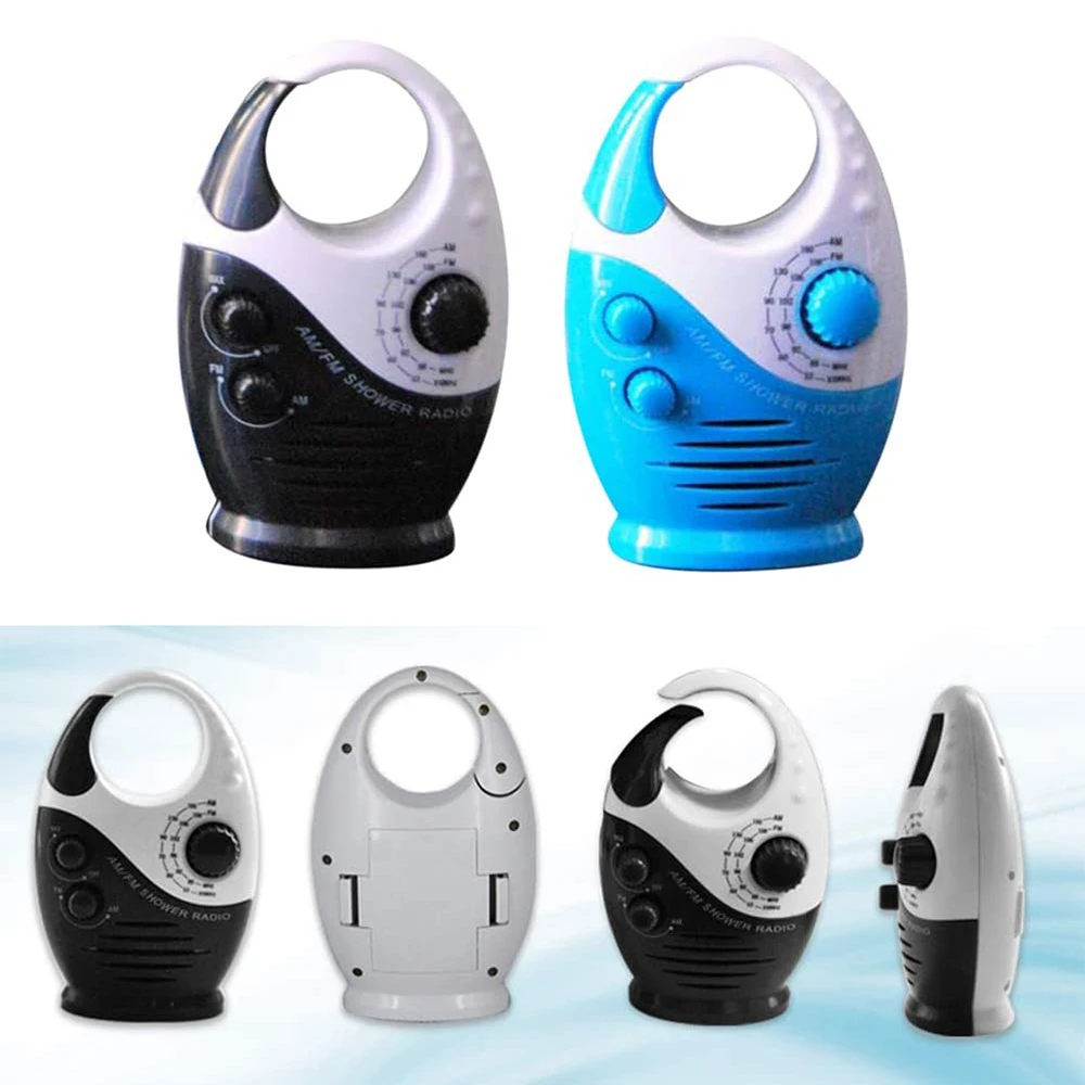 WaterproofPortableFMAMRadioShowerMusicHangingRadioSuit