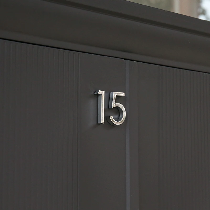 House Number Signs 60mm 1pc Self Adhesive 3D Plastic for Exterior