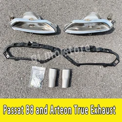 For Arteon Shootingbrake 2019-2022 2023 VW Passat B8 2015-2019 True Exhaust Modified Stainless Steel Pipe Tail Throat Accessory