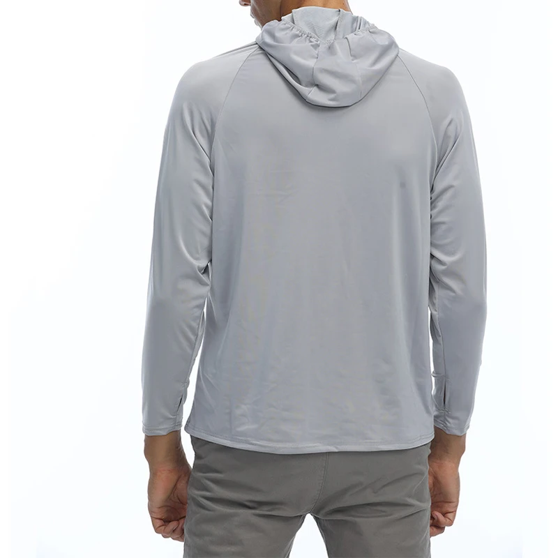 Men Comprehensive Training T-shirt Long Sleeve Anti-UV Sun/Skin Protection Tops Summer Outdoor Sports Golf Fishing Pullovers