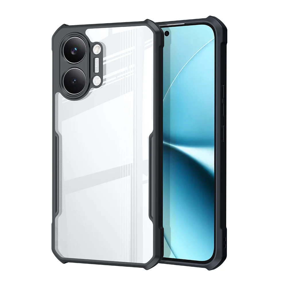 XUNDD Shockproof Clear Acrylic TPU Case with Airbag Corners & Camera Lens Protection