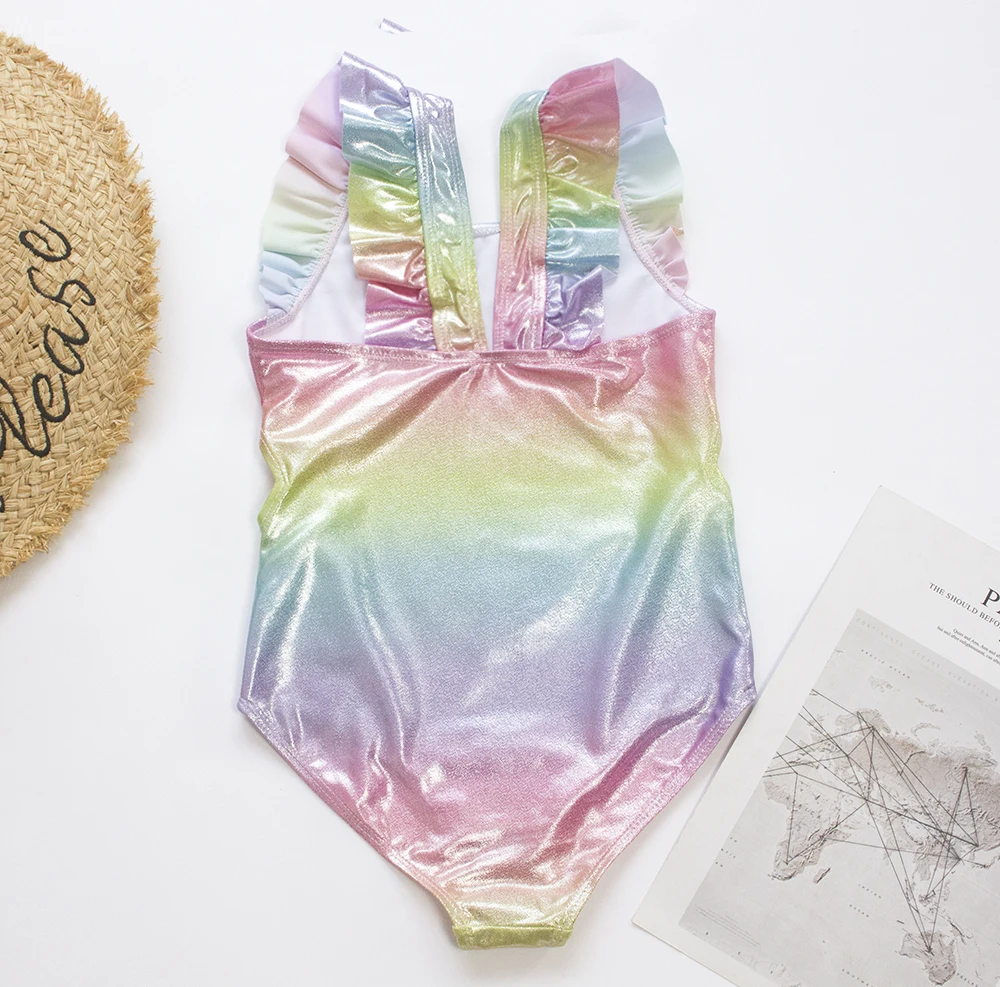Rainbow unicorn sequins summer kids one piece swimwear swimming bathing suit children monokini girls swimsuit one piece swimsuit children swimsuit unicorn swimsuit children swimsuits